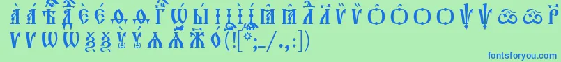 Más sobre la fuente Orthodox.TtUcs8CapsРазрядочный fuente Orthodox.TtUcs8CapsРазрядочный – Fuentes Azules Sobre Fondo Verde